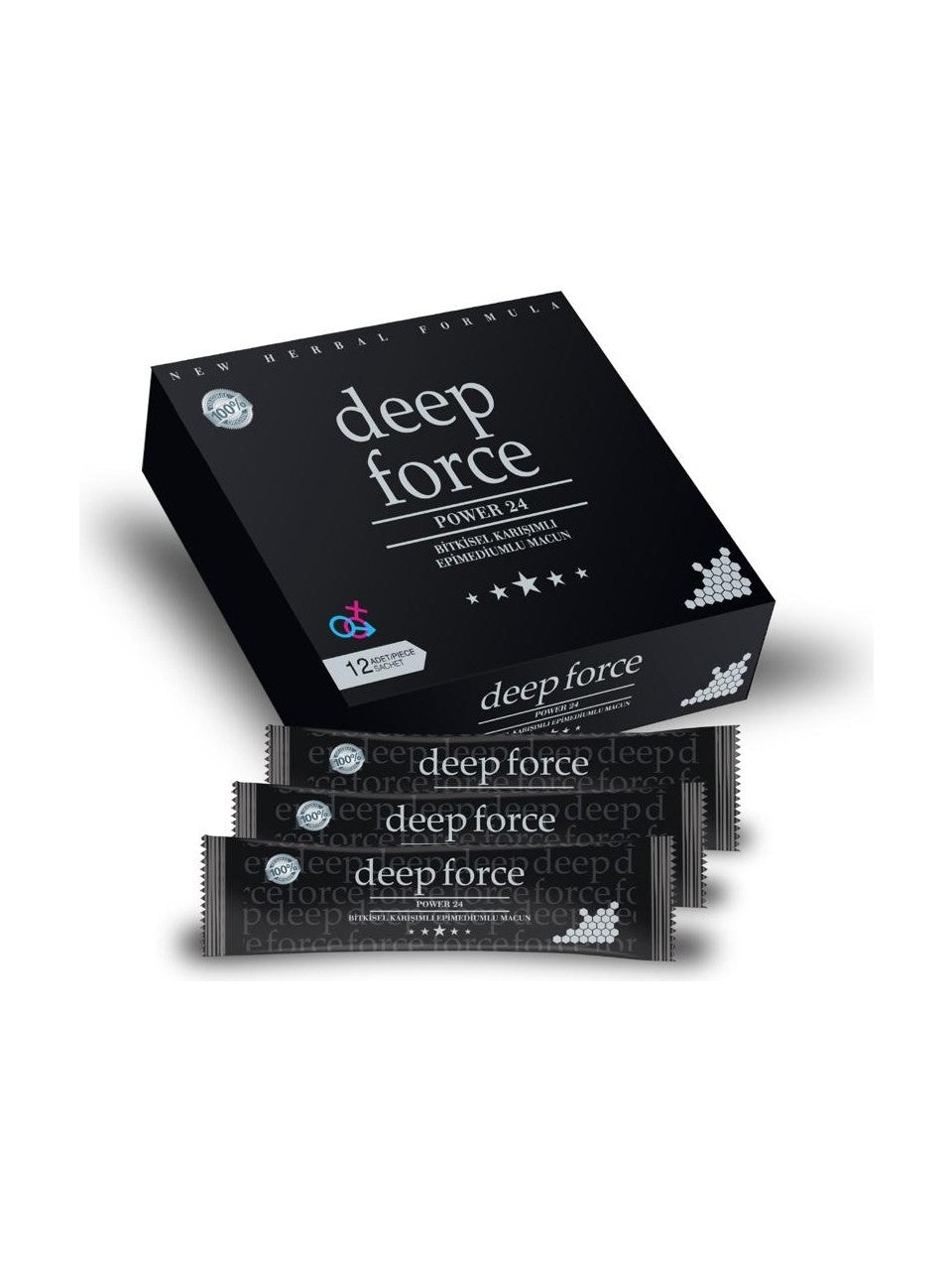 Deep Force Power 24 Epimedium Macun 12 Sticks Kaufen - Starke Kräuterpaste für mehr Power, Ausdauer & Libido