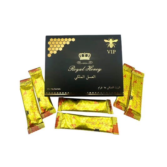 Royal Honey VIP 12x15g Sachets Kaufen - Original Königshonig für Männer - Mehr Power, Ausdauer & Libido